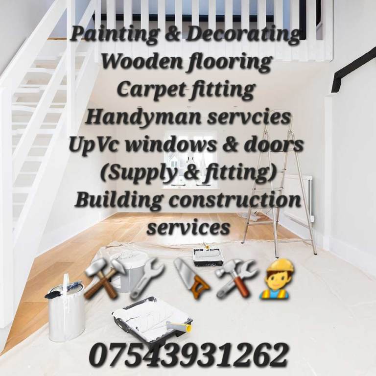 Painting Decorating Wooden flooring Handyman servcies