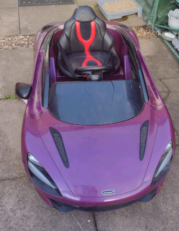 MCLAREN KIDS RIDE ON ELECTRIC  TOY CAR PURPLE 