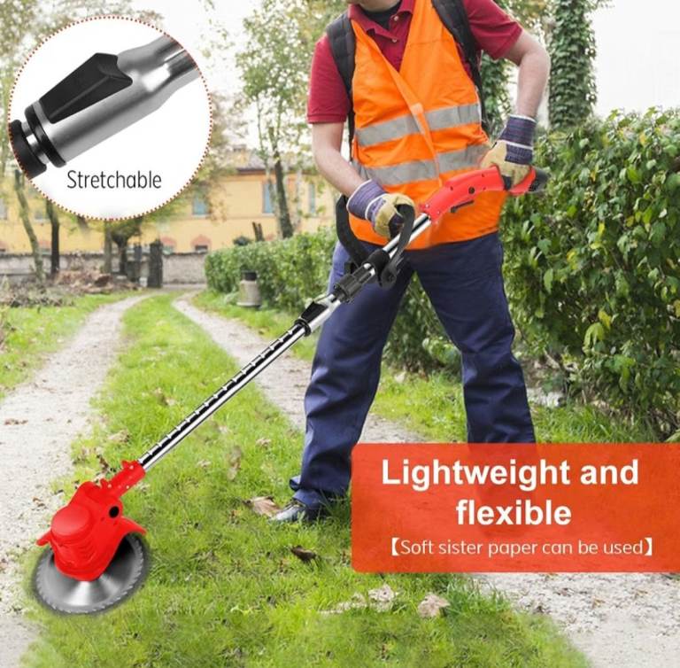 New Cordless Weedstring Trimmer with Telescopic Rod and Blades