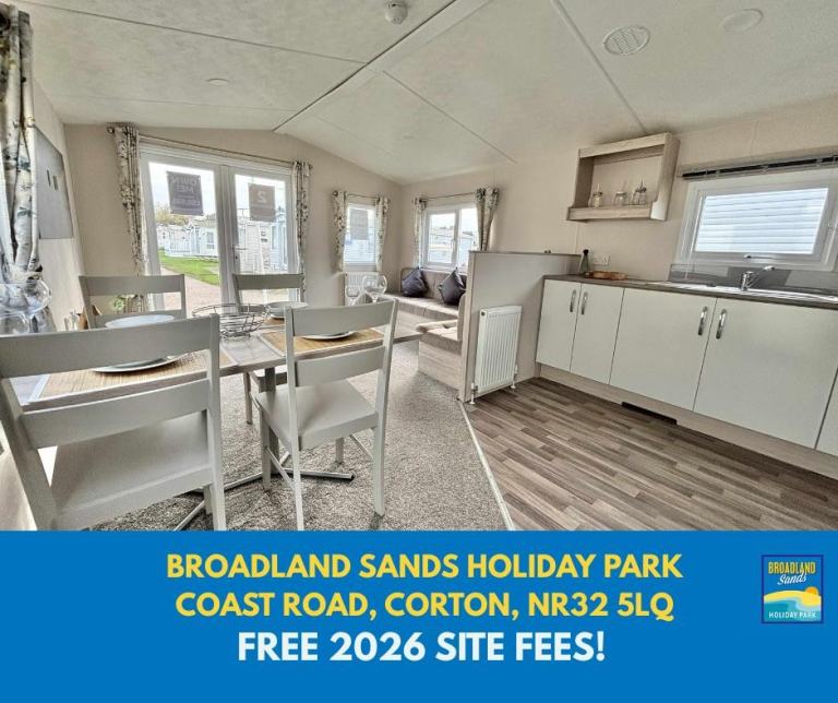STATIC CARAVAN FOR SALE ON THE SUFFOLK COAST - 11.5 MONTH OWNER SEASON!