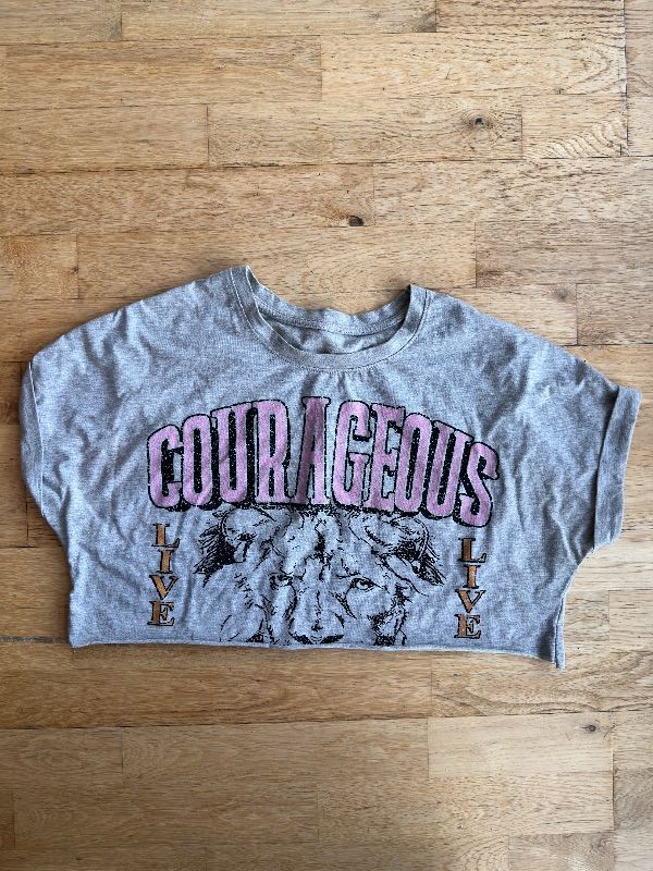 Women Crop Top Grey