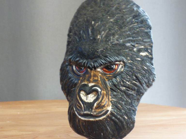 Slavic Treasures Gorilla Glass Ornament 