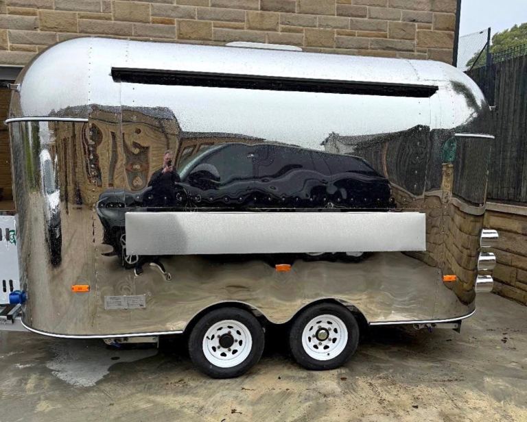 Shiny Chrome Food Truck / Catering Trailer