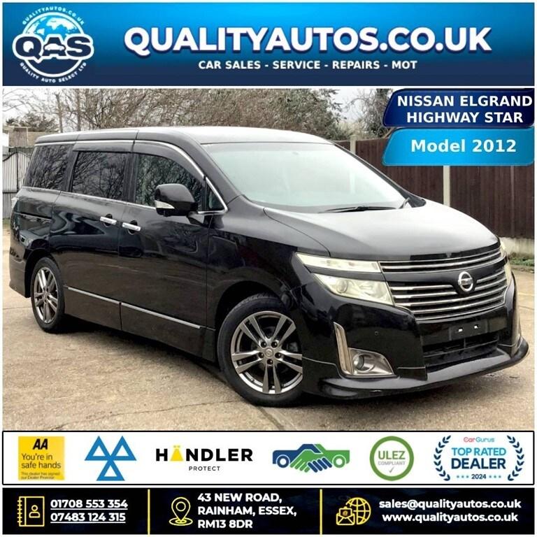 2012 Nissan Elgrand NISSAN ELGRAND HIGHWAY STAR 2.5 AUTO PETROL 12-12 ULEZ 7 SEATER FRESH IMPOR M...