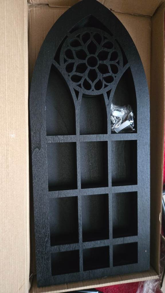 Black gothic shelves 