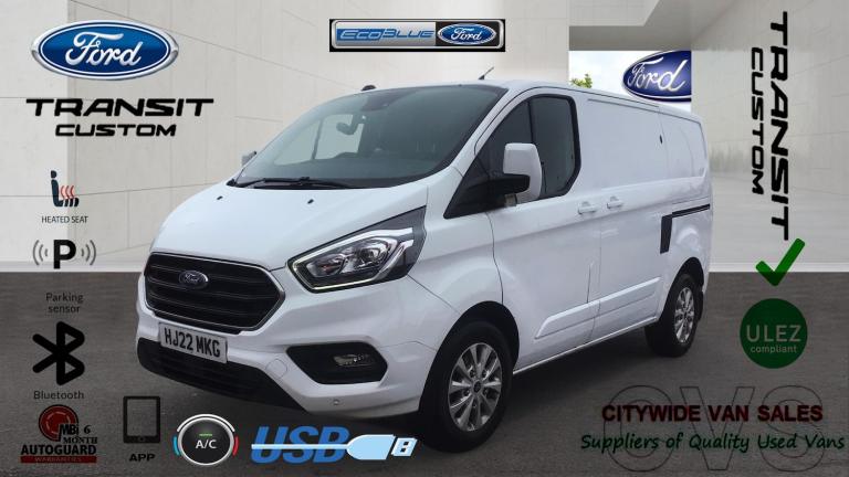 2022 Ford Transit Custom 2.0 EcoBlue 170ps Low Roof Limited Van PANEL VAN Diesel Manual
