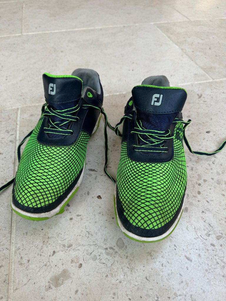 FOOTJOY FJ Hyperflex 45098 Golf Shoes Junior Size 4 UK Green & Blue