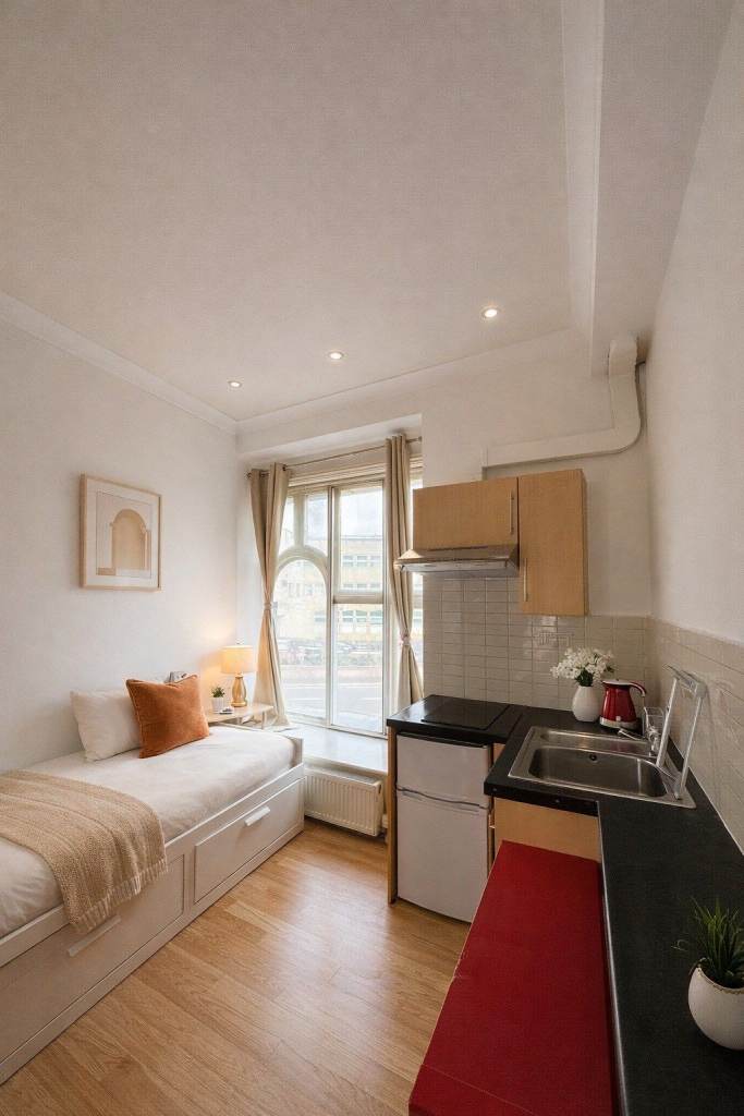**Nice Compact Studio Flat Available on Acton High Street - All Utility Bills Included**