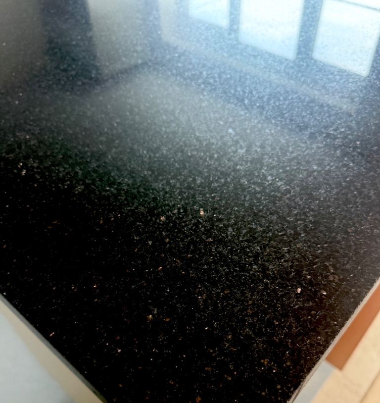 Polished galaxy granite