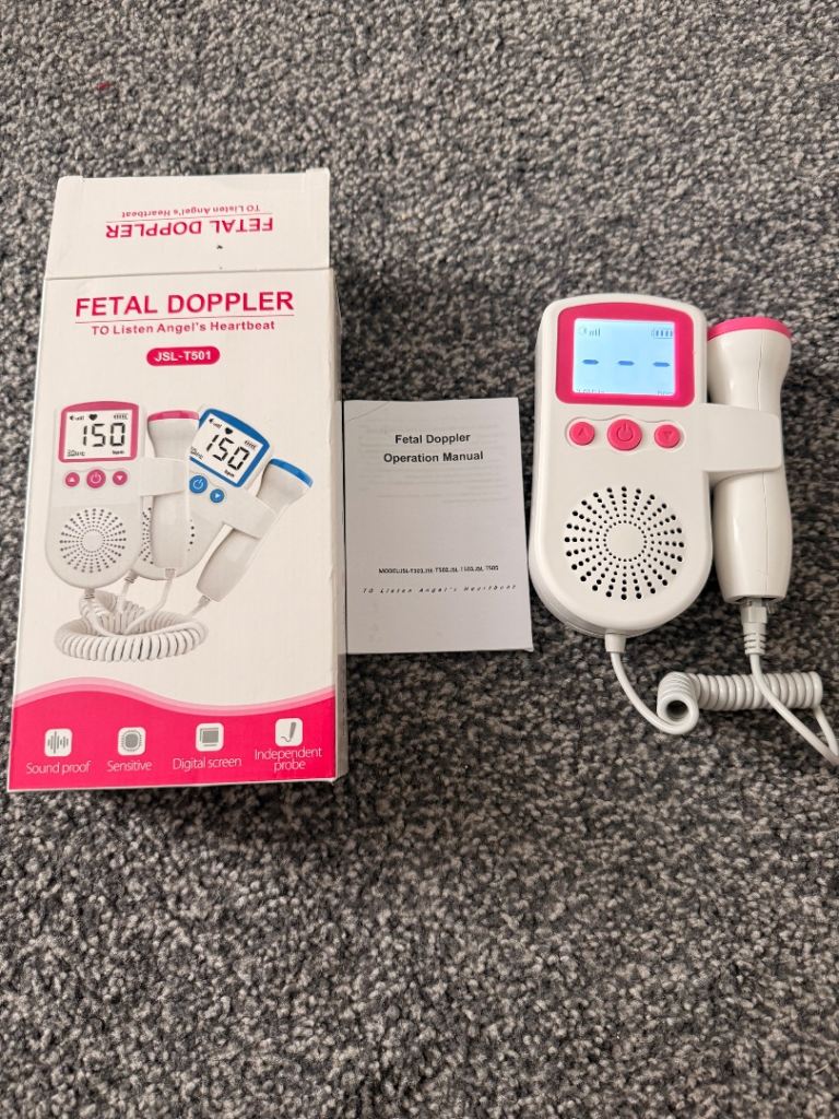 Fetal Doppler JSL-T501 – New, Listen to Baby's Heartbeat
