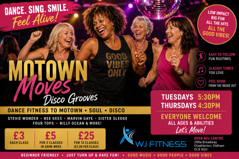 Motown Moves Disco Grooves Dance Fitness Classes Oldham