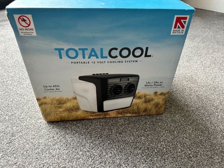 Total cool ,portable air conditioner cooler, camper van motorhome, caravan