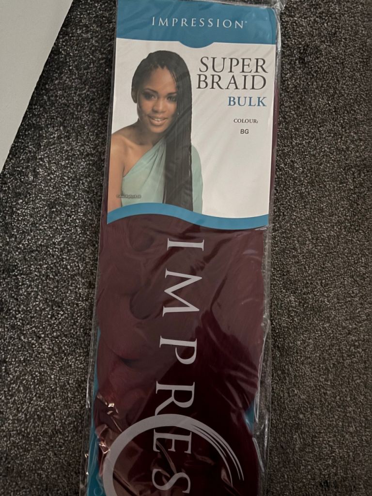 Impression Super Braid Bulk Hair Extensions – New, Colour D2