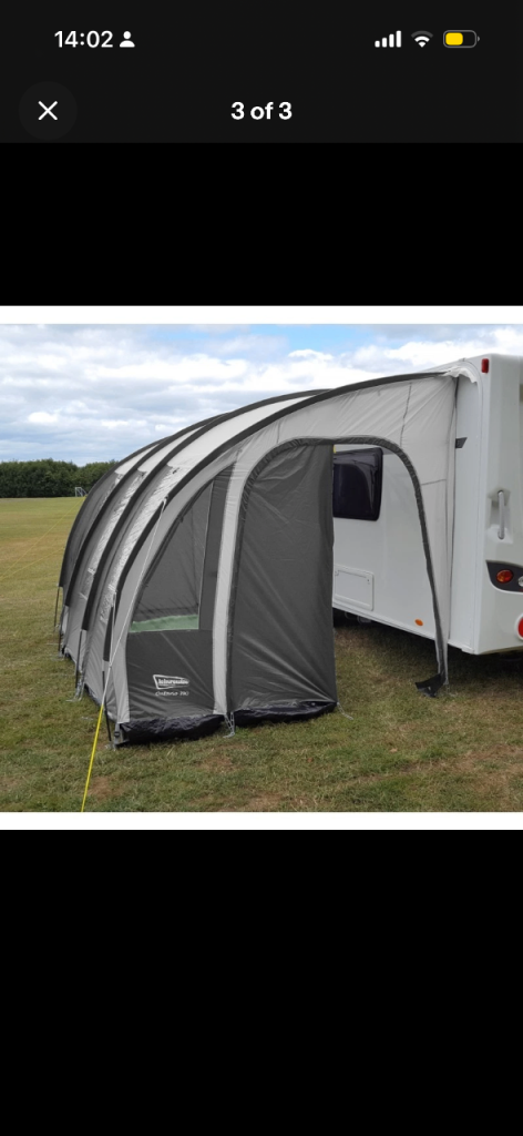 Leisure wise Ontario lightweight 390 caravan awning 
