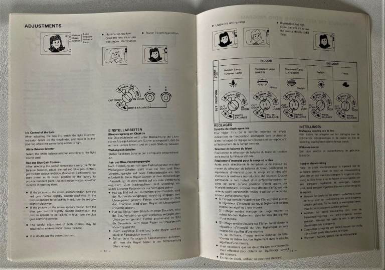Panasonic VHS Compact Movie Camera Model NV-G202B   55 Page operating Instructions Manual.