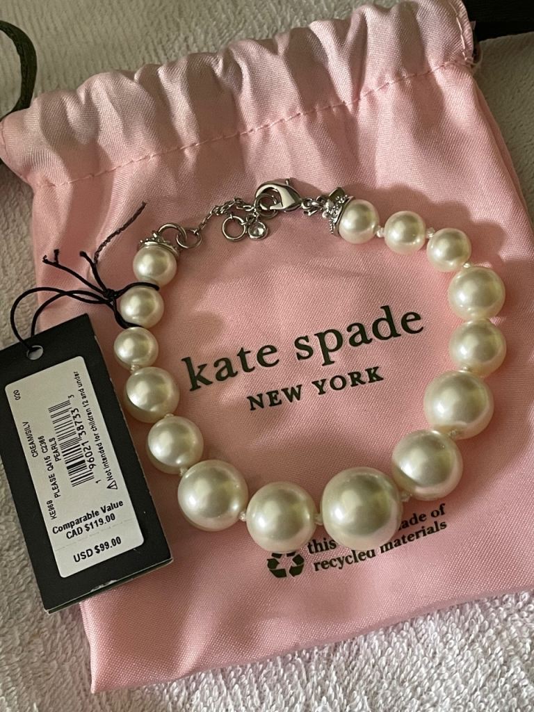 Kate Spade faux pearl bracelet. 