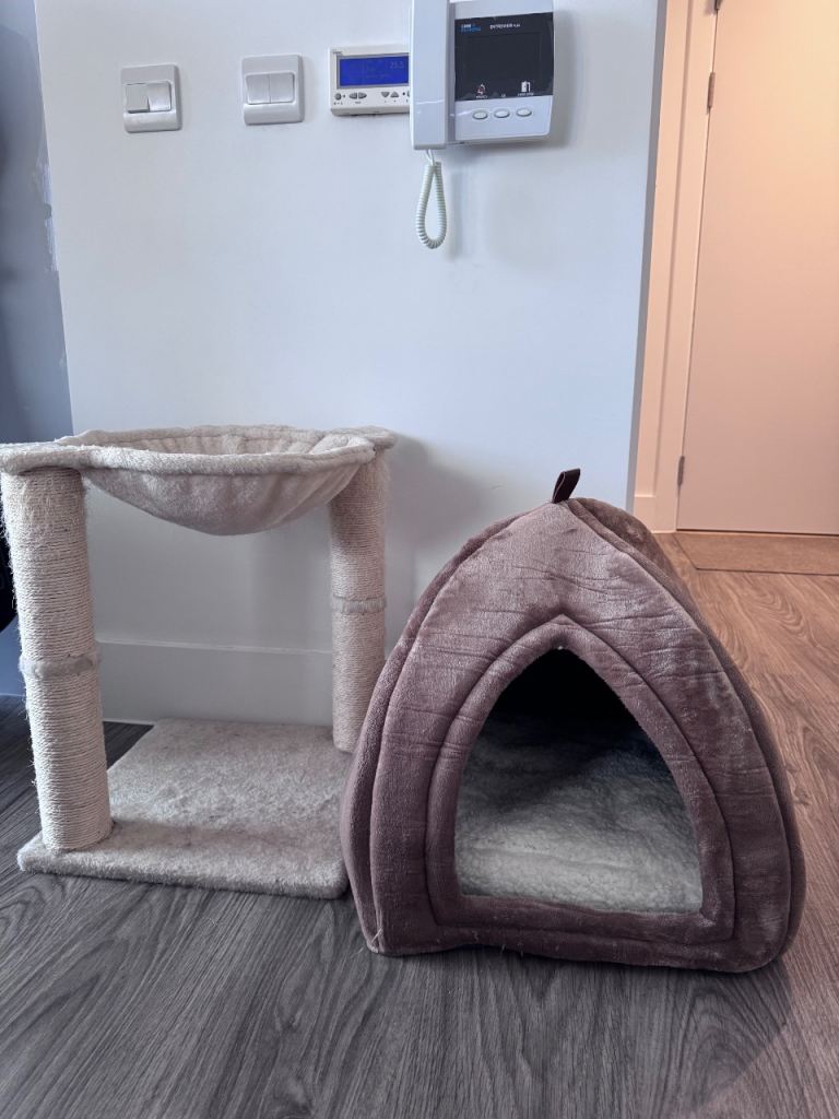 Cat Home + Scratching Post