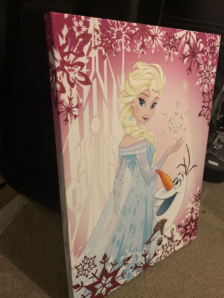 Large Disney Frozen Elsa and Olaf Picture