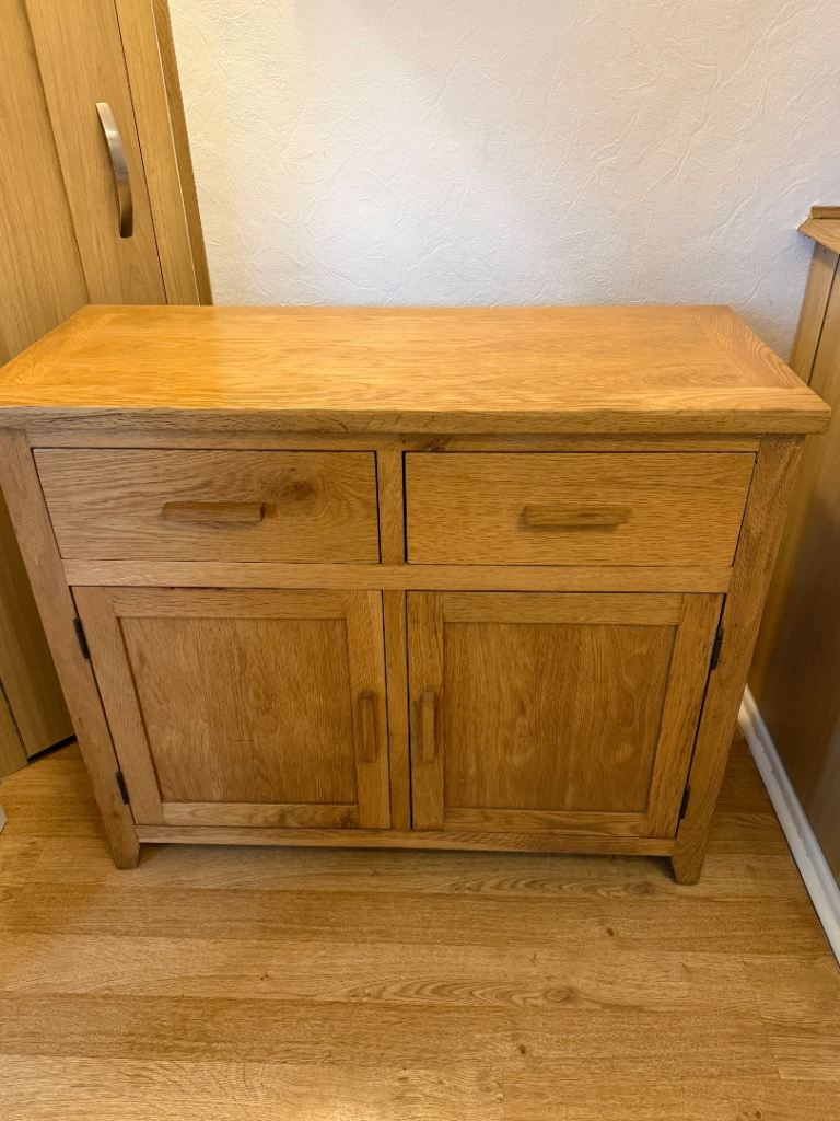 Solid Oak Sideboard Cabinet