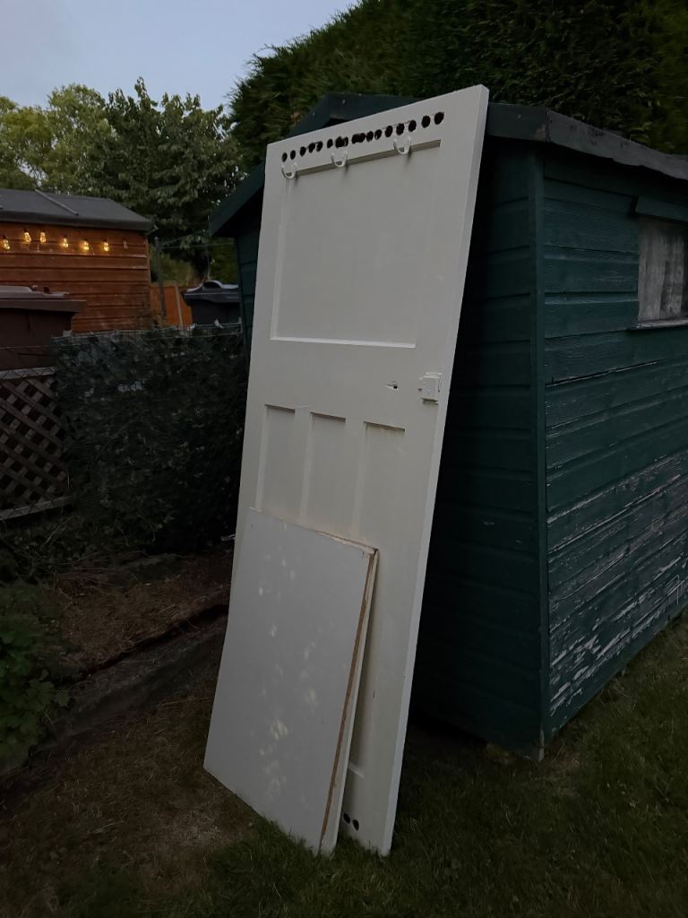 White Internal Panel Door - Standard Size, Good Condition