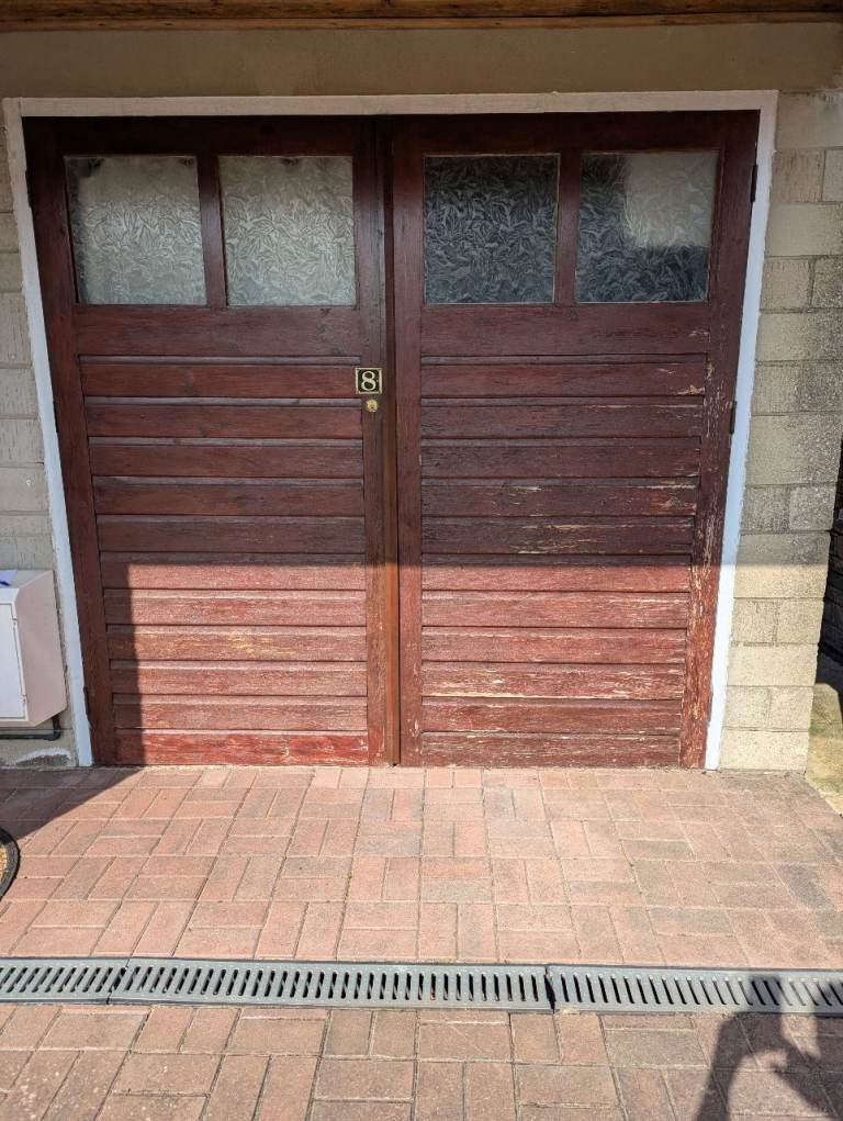 Wooden garage doors
