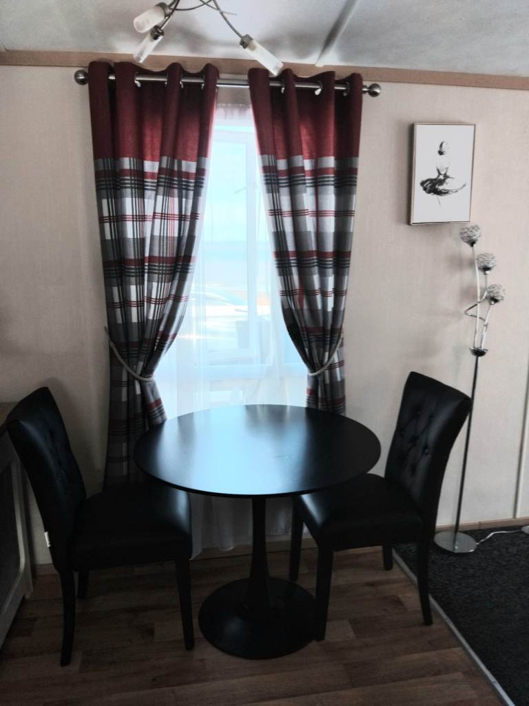 Static caravan with spectacular sea views