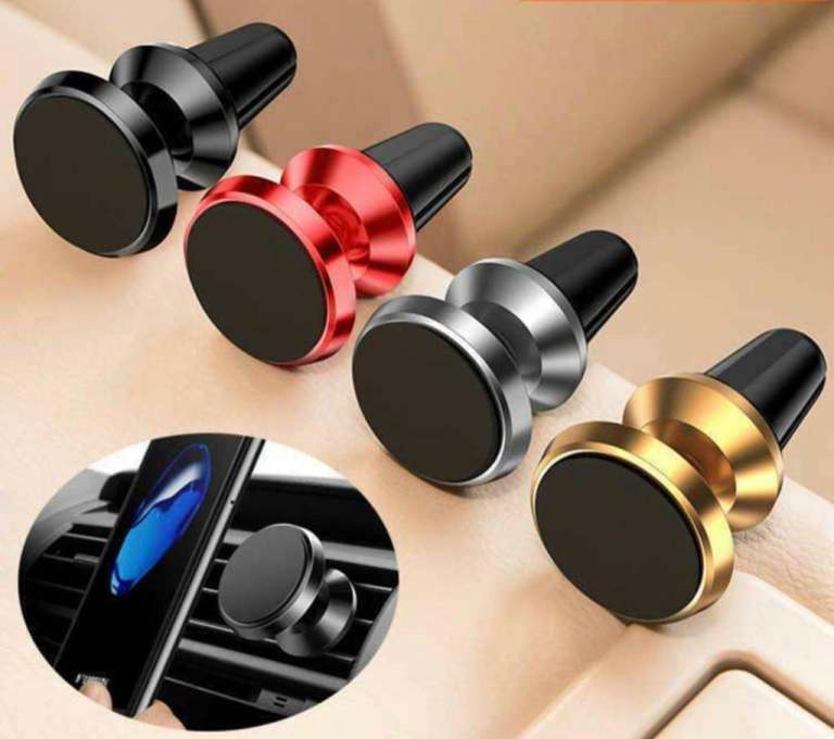 Car vent magnetic phone holder with metal magnets