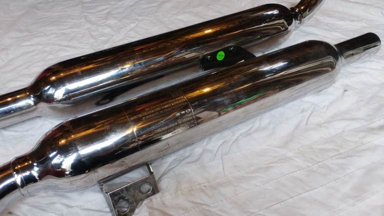 Genuine Triumph Bonneville exhausts