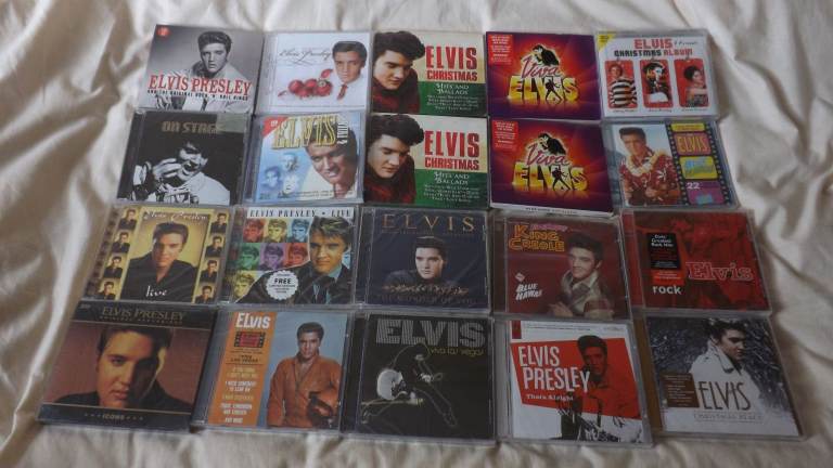 Job Lot Elvis Presley Cds & DVDs. new/used £90 Stoke-on-Trent