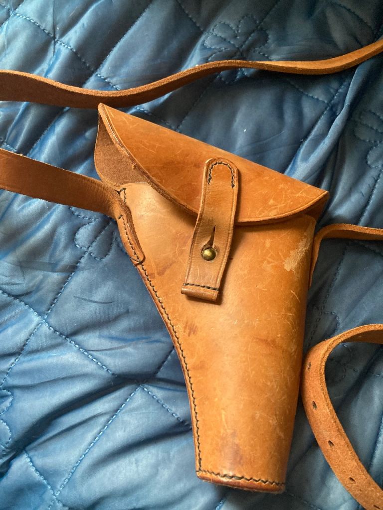 Army/ services pistol holster leather 