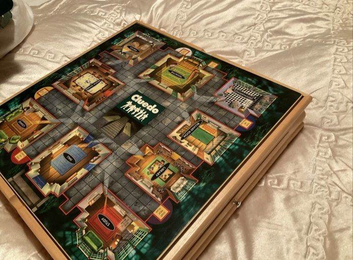 Monopoly and Cluedo Plus 5 Classic Games in a Wood Cabinet Board Game