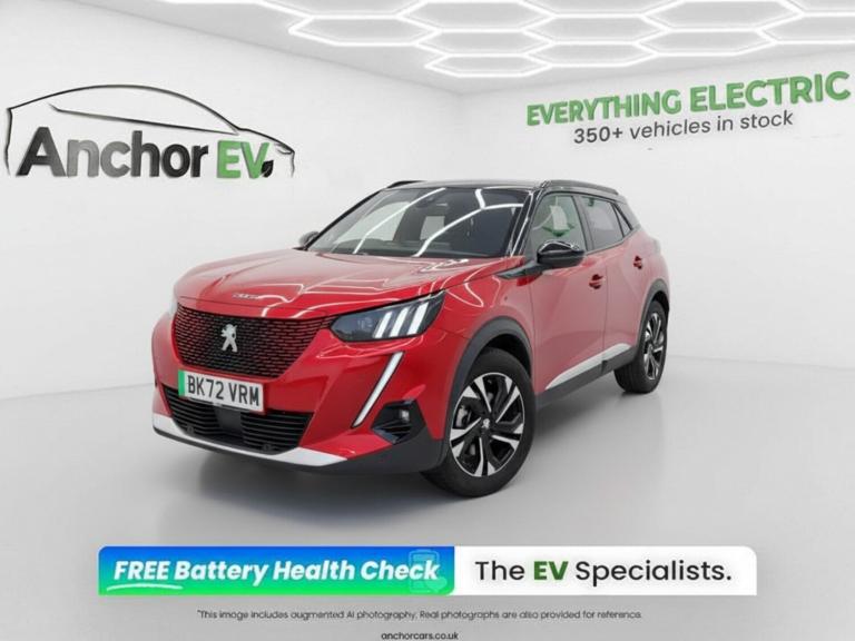 2022 Peugeot 2008 50kWh GT SUV 5dr Electric Auto (7kW Charger) (136 ps) SUV Electric Automatic
