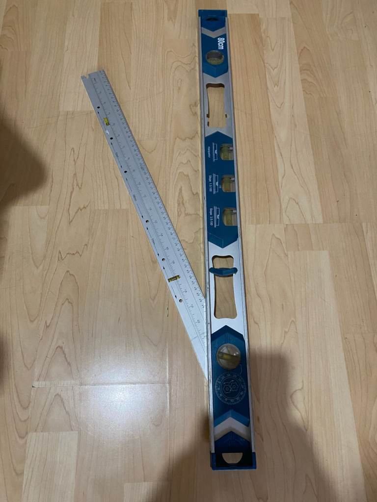 Powerfix 80cm Aluminium Multifunctional Hydrostatic Scale Spirit Level