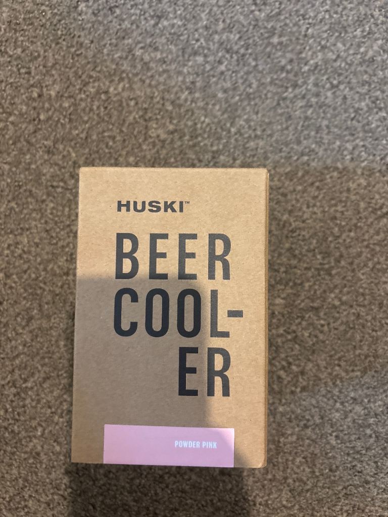 HUSKI beer cooler in powder pink NEW 