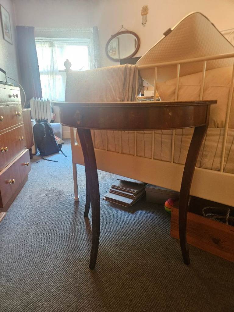 Vintage Half Moon Table