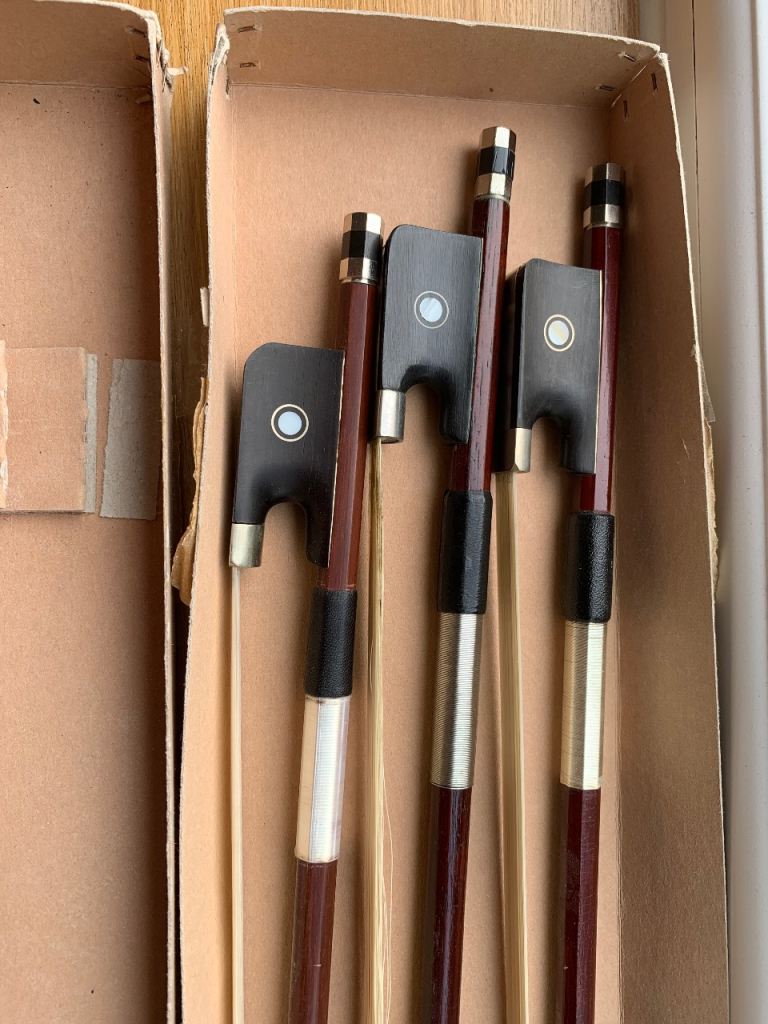 Set of 3 Cello Bows - Good Condition