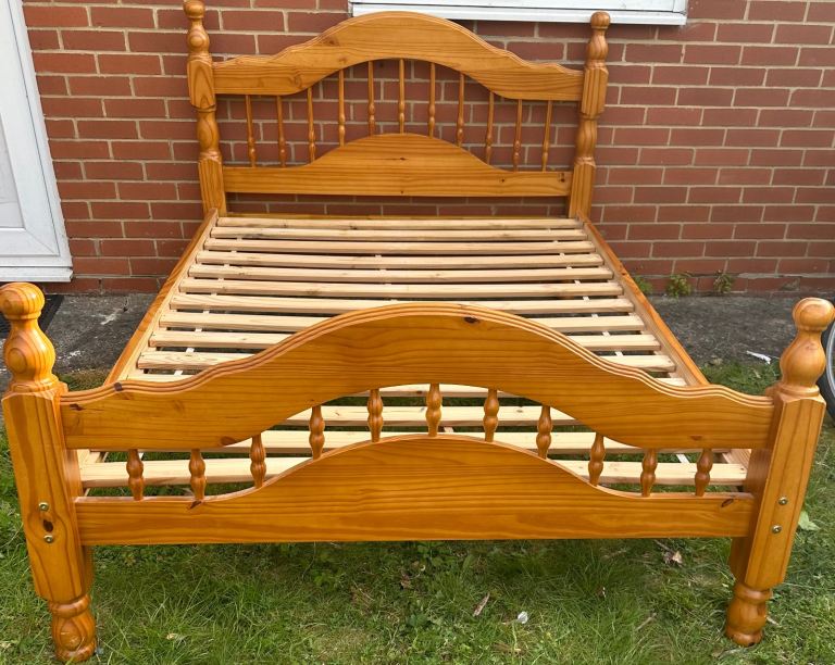     Solid Pine Bed Frame