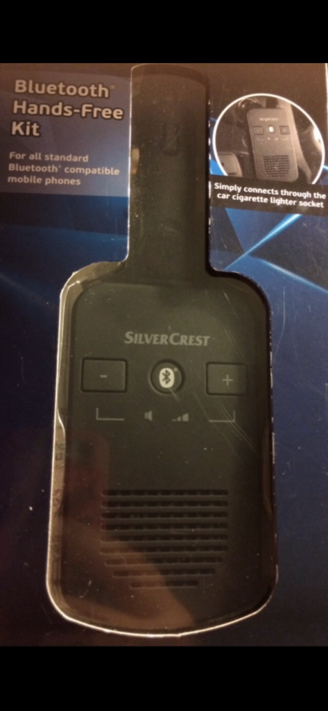 Bluetooth car hands free kit NEW boxed! Silver crest, 