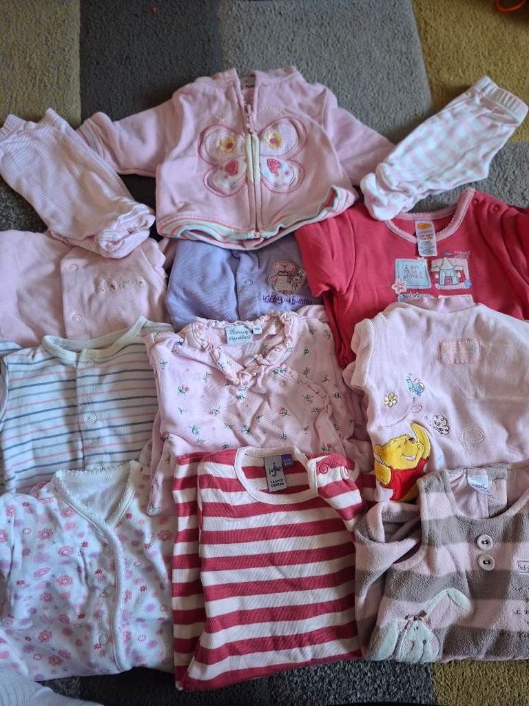 Baby Girl Clothes Bundle – Pink, Good Condition