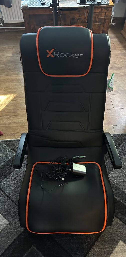 X Rocker Gaming Chair - black and Orange, excellent Condition