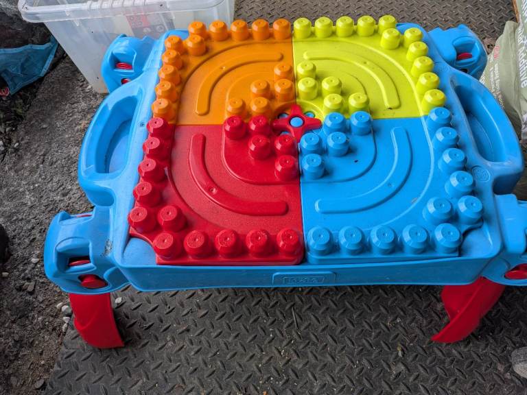 Duplo and mega blocks building blocks