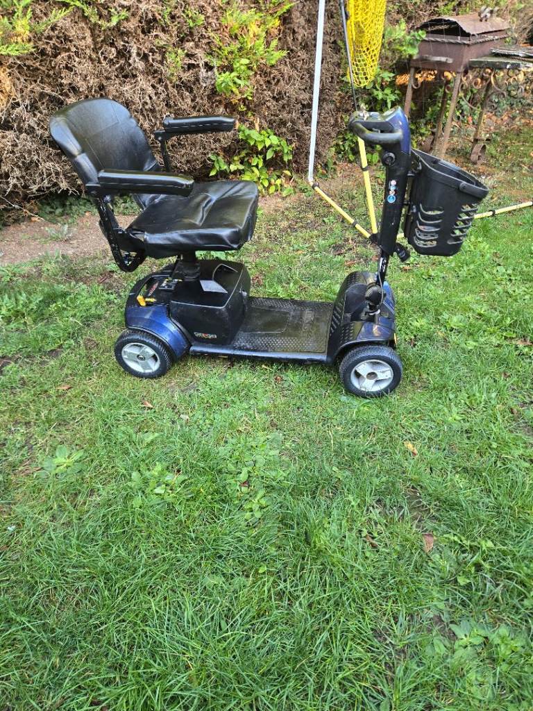 Blue Mobility Scooter with Basket – Good Condition