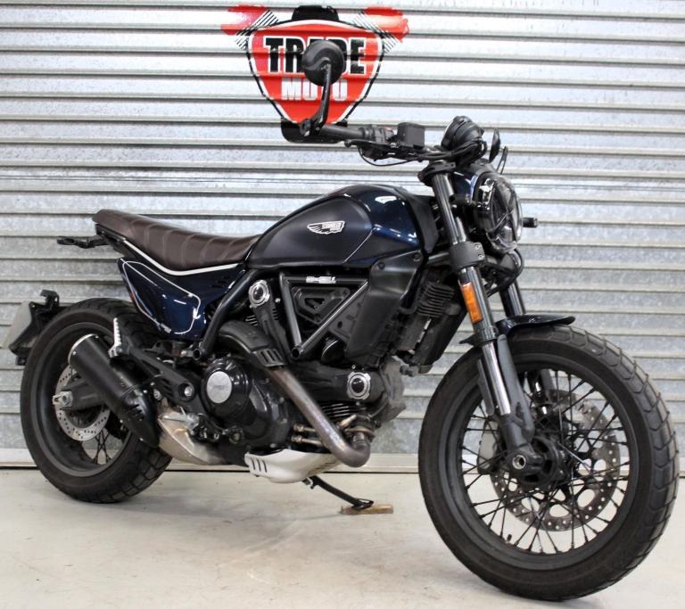 2023 23 DUCATI SCRAMBLER 800 ABS NIGHT SHIFT BLUE 5K NEW MOT TRADE SALE NEWSHAPE