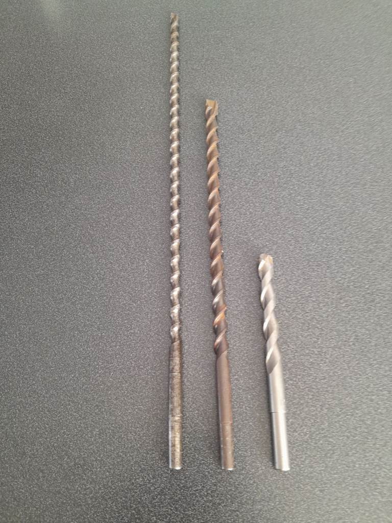  NEW/AS NEW 12mm x 310mm 12mm x150mm 10mm x425mm Straight Shank Masonry Drill Bits 