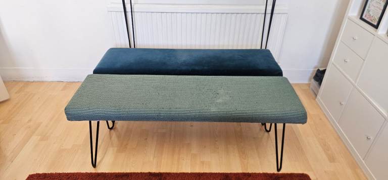 2x Benches with Hairpin Legs