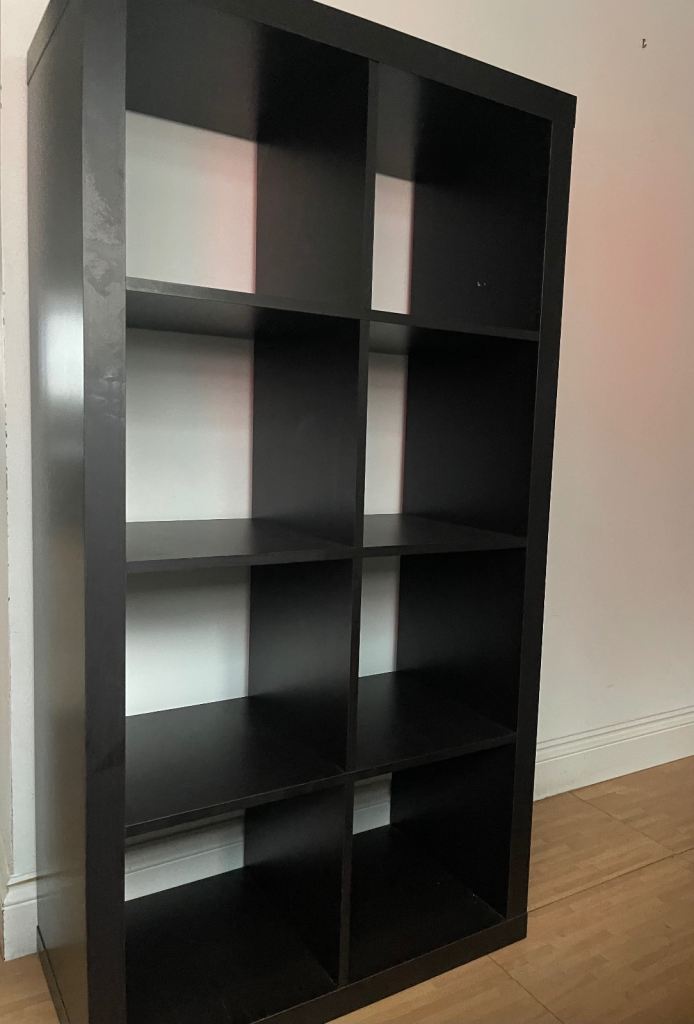 Black 8-Cube Storage Unit