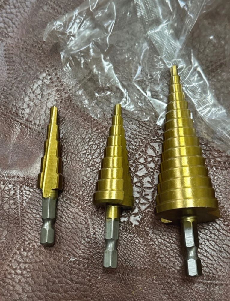 3 pcs titanium coated drill bit set 