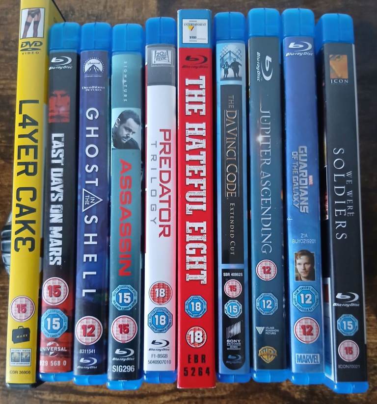 BLUE RAY DVD'S £2 EACH. READ DESCRIPTION