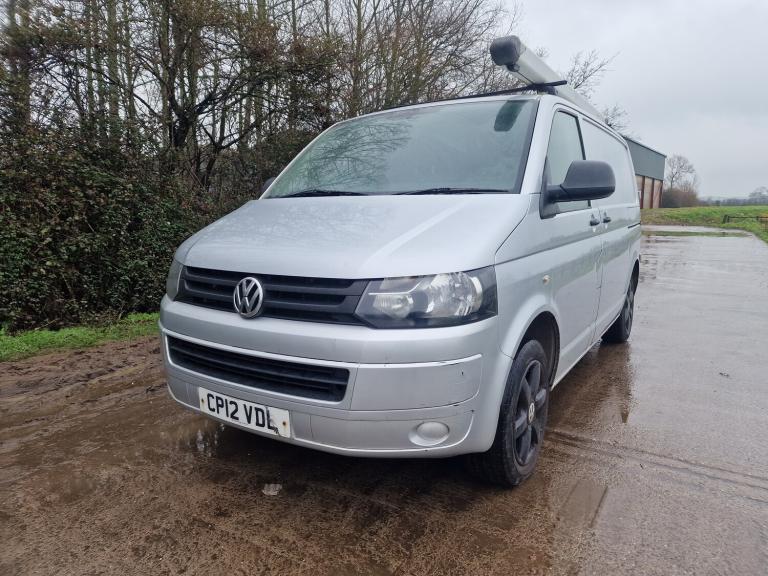 2012 VW Volkswagen Transporter T28 102 TDI SWB Silver  Drives Perfect  170k