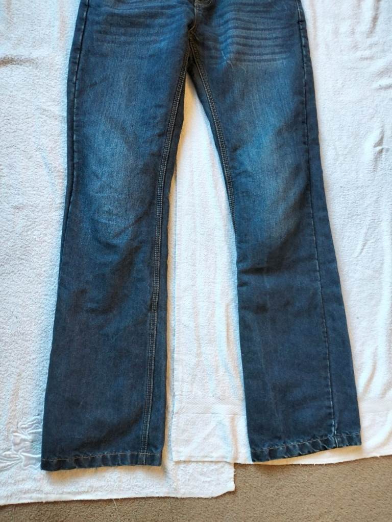 Held Mens Blue Motorcycle Aramid Lined Jeans Trousers Size M W32 L34 D30 Armour